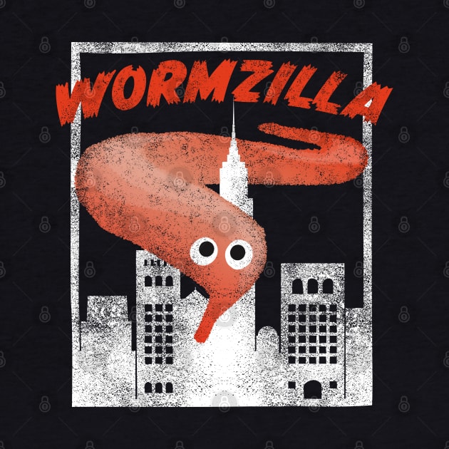 Orange Worm On A String Meme Wormzilla Retro Japanese Style by YourGoods